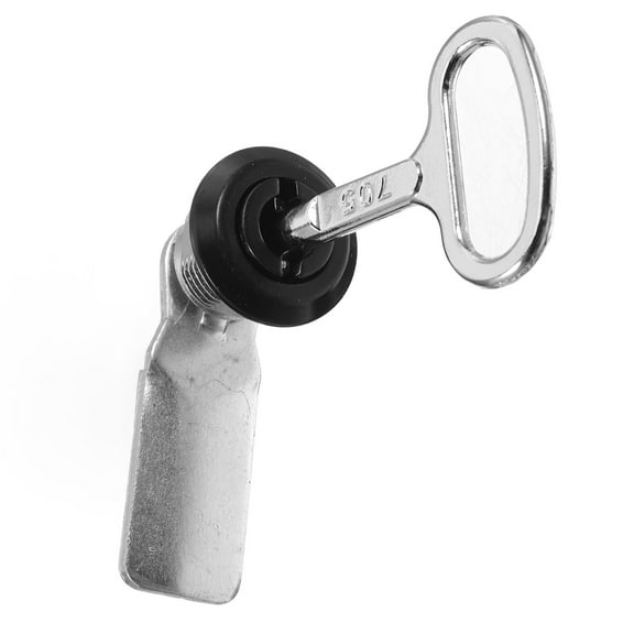 Toyvian 1Set Metal Cam Lock with Key for Outdoor Rubbish Bin Efficient Trash Can Security Lock