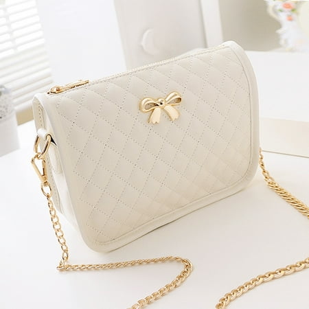 New Fashion Women Synthetic Leather Casual Bow Shoulder Bag Cross Bag ...