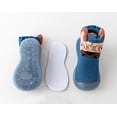 thumbnail image 5 of Siilsaa Baby Sneaker Baby Boys Girls Walking Shoes Cozy Fleece Booties Slipper Sock Shoes BU1,15-18 Months, 5 of 5