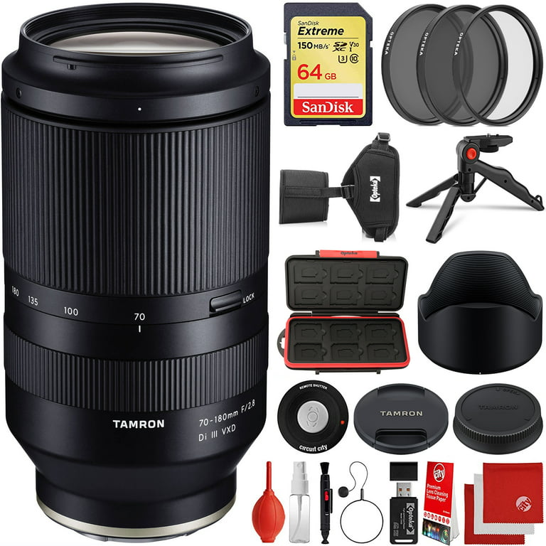 Tamron 70-180mm f/2.8 Di III VXD Lens Sony E-Mount Bundle with