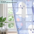 thumbnail image 4 of Yayeee Window Curtains Light Filtering 63"x42" Grommet Panel Pair Home Living Room Decor, Blue Halloween, 4 of 7