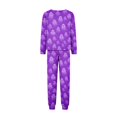 thumbnail image 4 of Matching Family Halloween Sleepwear Set Graphic Moon and Potion Print Long Sleeve Top and Pants Holiday Loungewear, 4 of 7