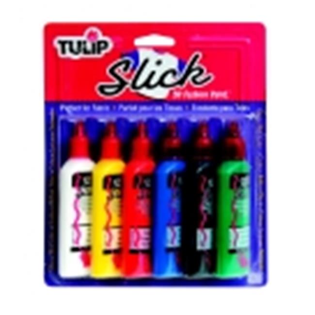 Tulip Washable 3D Fabric Paint Set 1.25 Oz. Assorted Slick Color