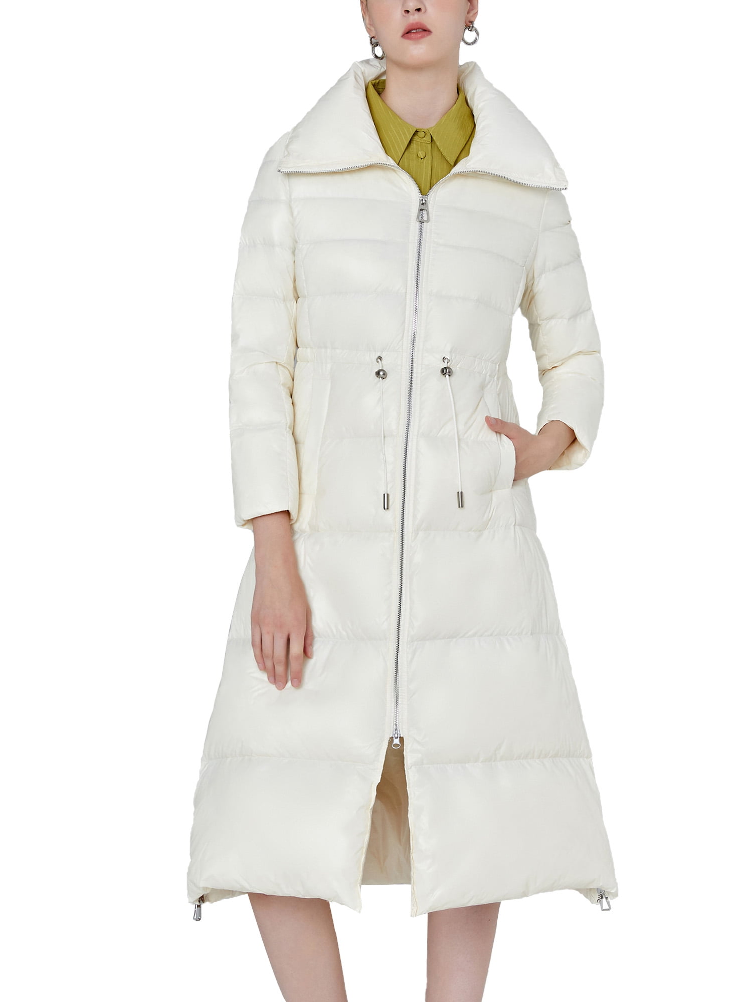 long sherpa lined coat