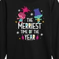 thumbnail image 3 of Trolls - The Merriest Time Of The Year Poppy and Branch - Toddler & Youth Long Sleeve Graphic T-Shirt, 3 of 5