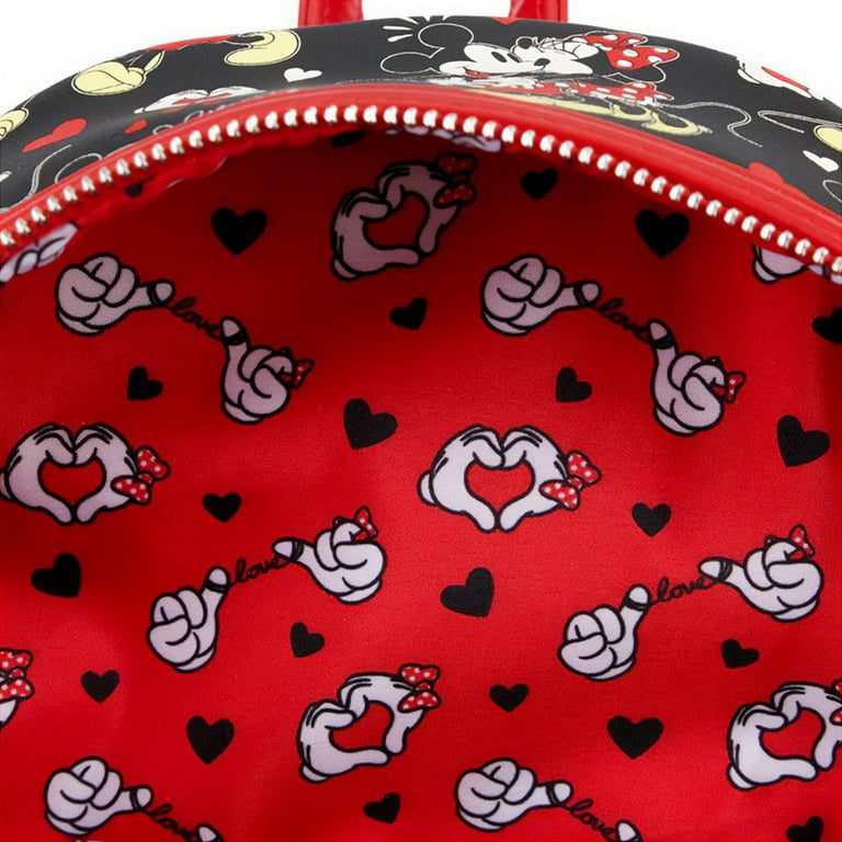 Loungefly x Disney Mickey & Minnie Mouse Floral Mini Backpack