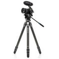 thumbnail image 4 of Tortoise Columnless Three Series 4-Section Carbon Fiber Tripod with S4PRO Flat Base Video Head, 4 of 22