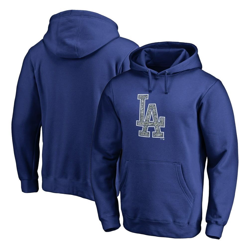 Los Angeles Dodgers Fanatics Branded Static Logo Pullover Hoodie ...