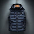 thumbnail image 1 of Chaleco para hombre, chaqueta acolchada de algodón, abrigo de ajustadas coreanas, chaleco grueso y cálido, ropa para hombre, 1 of 6