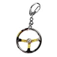 thumbnail image 3 of Racing Car Steering Wheel Zinc Alloy Mini Keychain Pendent Keyring T2W6 Key R9C3, 3 of 9