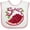 White and Pink, variant on Inktastic Sweet Pomegranate Boys or Girls Baby Bib