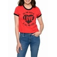 thumbnail image 4 of Juniors Beatles All You Need Is Love Band T-Shirt Ringer Black Red, 4 of 5