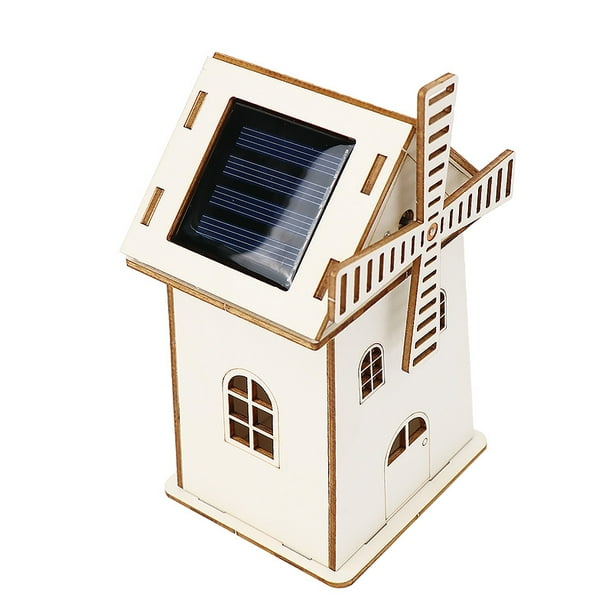 Kit de experimentos científicos Solar House Windmill para niños
