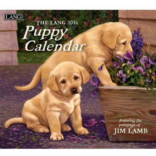 Lang Puppy 2016 Wall Calendar