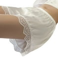 thumbnail image 5 of Womens Under Dresses Half Slip Shorts Satins Loose Underpants Boyshorts Lace Edge Panty Safety Pant Culottes Pettipants, 5 of 9