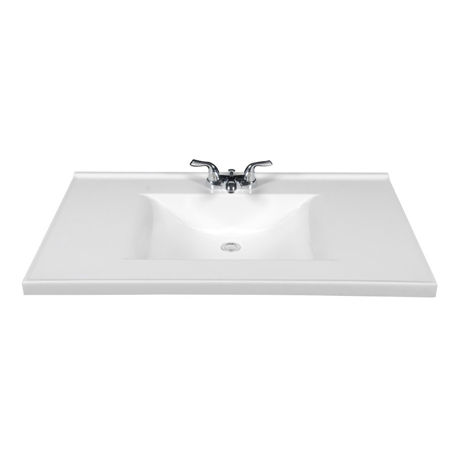 25 X 19 Rectangular White Marble Vanity Top Walmart Canada