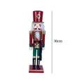 thumbnail image 7 of en Nutcracker Puppet Collectible Gift Ornament Traditional Sculpture for Themed Party Desktop Bookshelf Shop Window Holiday , Brown, 7 of 7