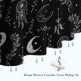 thumbnail image 6 of Moon and Dreamcatcher Gothic Pattern Modern Waterproof Shower Curtain Set with 12 Hooks, Washable Decorative Bathroom Shower Curtain, 6 of 6