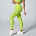 thumbnail image 2 of Women's High Waisted Ribbed Seamless Yoga Leggings Tummy Control Workout Pants, 2 of 9