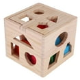 thumbnail image 4 of TOPINCN Baby Intellectual 13 Holes Block Building Game Geometric Shapes Early Educational Toy, Wooden Block Toy, Geometric Building Toy, 4 of 7