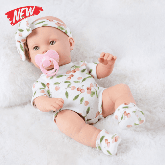 12 inch Realistic Baby Doll Toy for Toddlers 1-3 Year Old, Newborn Baby Dolls Silicone Full Body, Lifelike Doll for Kids Ages 4 5 6 7 Years Olds, Christmas Birthday Gifts for Girls Boys