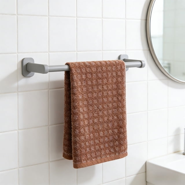 Checkered Face Towels Set of 3, Soft Absorbent, Quick-Drying, Reinforced Edges, Multi-Use for Bathroom, Kitchen, Travel, 15x8cm, Dark Gray, Brown, Green