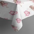 thumbnail image 3 of Fairy Princess Butterfly Pattern Rectangle Tablecloth 60"x84",Waterproof Polyester Rectangle Table Cloth, Wipeable Spillproof Polyester Tablecloth for Dining, Camping, Indoor and Outdoor, 3 of 5