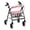 Santa Claus, variant on HELLHERO Christmas Snowman Back Rest Covers Breathable Walker Seat Covers & Fits Rollators for Unisex Indoor Outdoor for Elderly