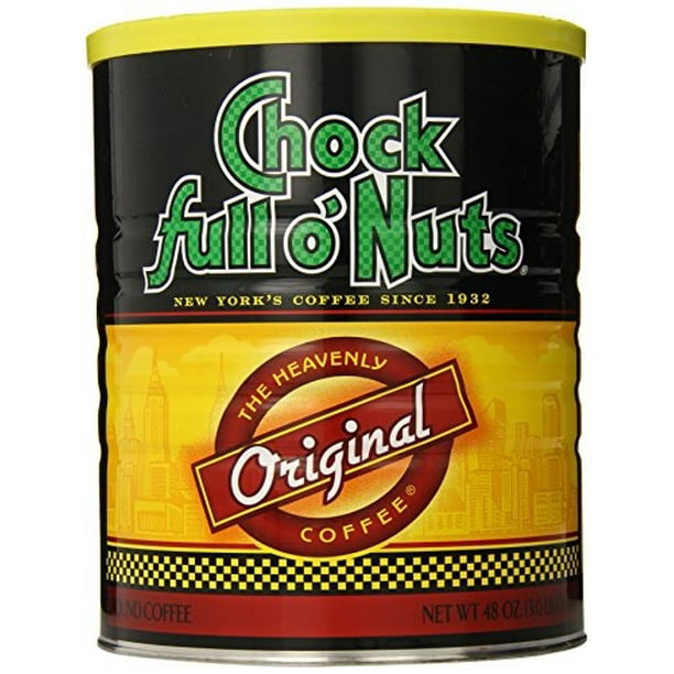 chock full o nuts ground coffee, original blend, 48 ounce (medium roast