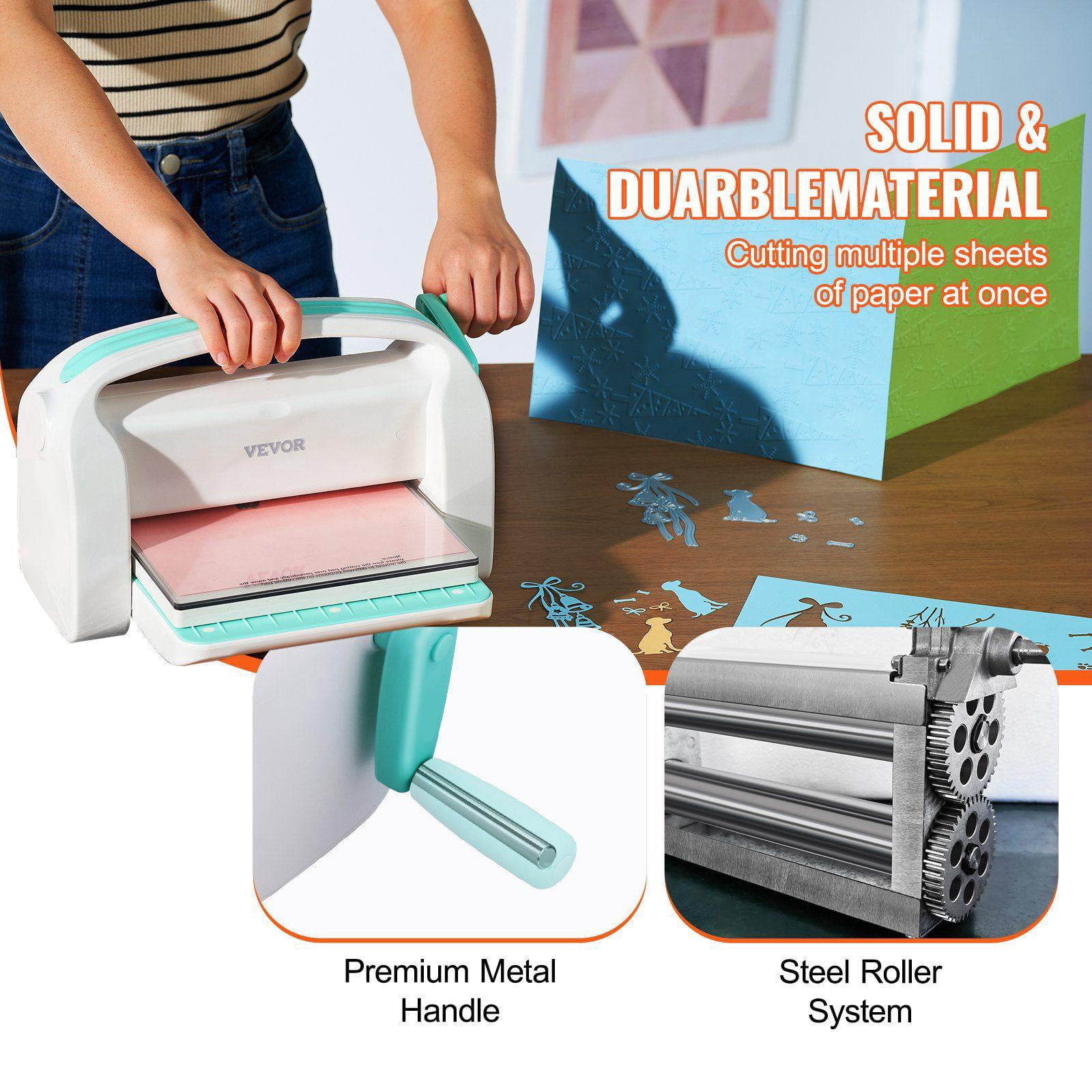 Manual Die Cutting Embossing Machine Portable 9 Inch Opening Scrapbooking Craft Kit White