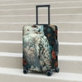 thumbnail image 4 of Salouo Moon Flower White Owl Pattern Travel Dust-proof Suitcase Cover, Softside Suitcase Protector Luggage Cover Protector for 18-32inch ,Not Included Suitcase, 4 of 8