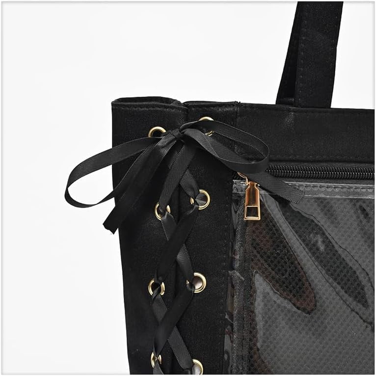 MMYGU Cute Japanese Ribbon Ita Bag Tote Crossbody Bag Messenger Bag for Women JK Aesthetic Bag Y2K Purse