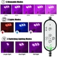 thumbnail image 3 of Lámpara de crecimiento de plantas, lámpara de jardinería de espectro completo de 30 W y 360°, con 3 modos de brillo y temporizador, muy adecuada para uso en interiores y jardines (tres cabezales), 3 of 5