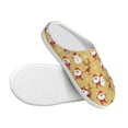 thumbnail image 3 of Lsque Cute Santa and Reindeer Pattern Womens Comfort Cotton on Scuff With Memory Foam and Anti-skid Sole Slipper-37/38, 3 of 7
