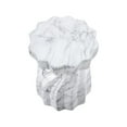 thumbnail image 4 of Meridian Furniture Caserta White Marble Finish Concrete Indoor/Outdoor End Table, 4 of 7