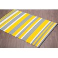 thumbnail image 2 of Erbanica Tapis Réversible à Rayures Jaunes pour Intérieur/extérieur, 6 Pieds x 9 Pieds, Plastique Recyclé, Léger, 2 of 2