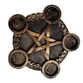 thumbnail image 3 of candelabro de pentáculo con estrella, candelabro decorativo de escritorio, accesorio para sacrificios, 3 of 7