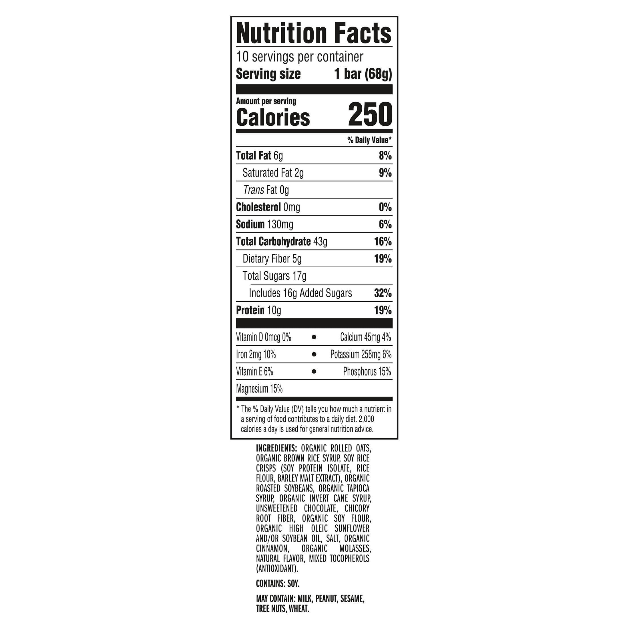 (4 pack) CLIF BAR Energy Protein Bars, Chocolate Chip, 10 Pack