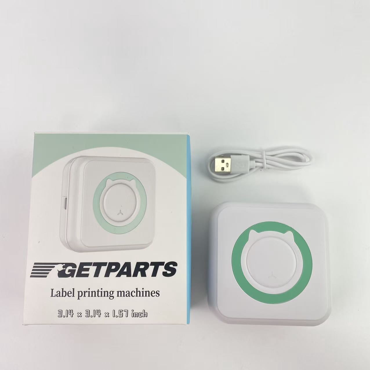 GETPARTS Label printing machines,Label Maker Machine with Tape, Portable Bluetooth Label Printer Sticker Maker Machine