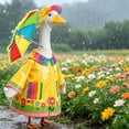 thumbnail image 3 of Ropa estilo impermeable para decoración de exteriores,impermeable decorativo para porche,estatua de jardín,atuendo con sombrero y paraguas para decoración de patio navideño, 3 of 9
