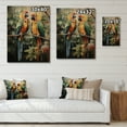 thumbnail image 4 of Designart "Pair of Parrots on a Branch III" Animals Print on Natural Pine Wood, 4 of 5