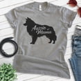 thumbnail image 2 of Aussie Mama T-Shirt, Unisex Women's Shirt, Australian Shepherd, Aussie Owner, Funny Dog Mom Gift, Dark Heather Gray, Small, 2 of 6