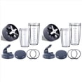 thumbnail image 1 of 2X Piezas de Repuesto para Licuadoras para Licuadoras 600W / 900W / PRO - Cuchilla Extractora Y Tazas Enormes de 32 Onzas Y Tazas Enormes de 24 Onzas, 1 of 5