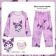 thumbnail image 4 of Conjunto de pijama de dibujos animados para niños, ropa de casa, pantalones de manga larga, cuello redondo, cómodo, Kawaii, regalo para niños, Kuromi Pochacco Hellokittys, 4 of 5