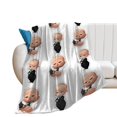thumbnail image 2 of Manta de dibujos animados The Boss Baby, súper suave, acogedora y cálida manta de felpa para niños y niñas, mantas de franela ligeras y difusas para sofá, cama, viajes, camping, regalos de 40 x 30, 2 of 8