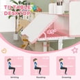 thumbnail image 4 of Qaba Table et Chaise d'Étude pour Enfants, Ensemble Bureau et Chaise pour Enfants Réglables, Rose, 4 of 10