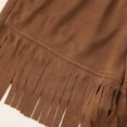 thumbnail image 5 of Tiijoy Girls Bohemian Fringe Cowgirl Shorts Vintage High Rise Cowboy Shorts, Sizes 11-12, 5 of 6