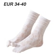 thumbnail image 7 of Jiibva Flip Flop Socks 1 Pairs Lace Toe Socks Women Tabi Geta Socks Hollow Out Mesh High Tube Cotton Socks With Separate Fingers, 7 of 7