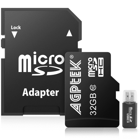 AGPTEK 32GB Micro SD Card with Card reader, Compatible with AGPTEK Mp3 players