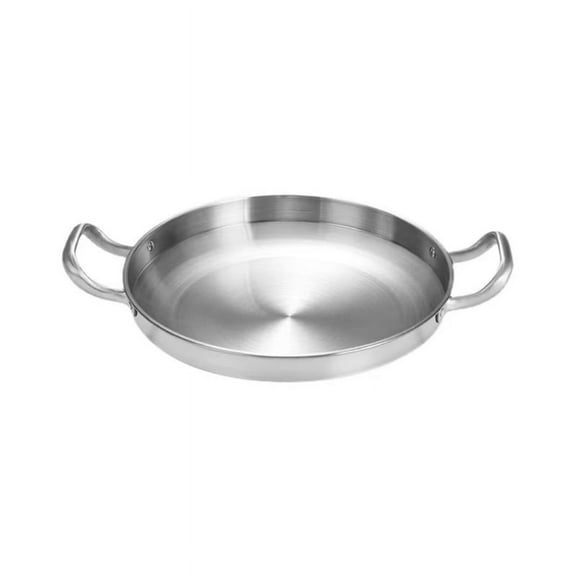 Stable Cooking Pans Kitchen Cookware Double Handle Steel Pans Carbon Steel Cooking Pans for Small Family